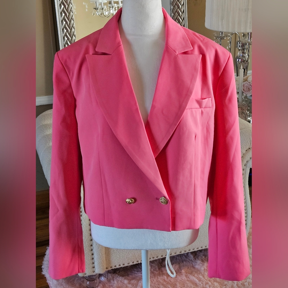Elegant Pink Women's Blazer